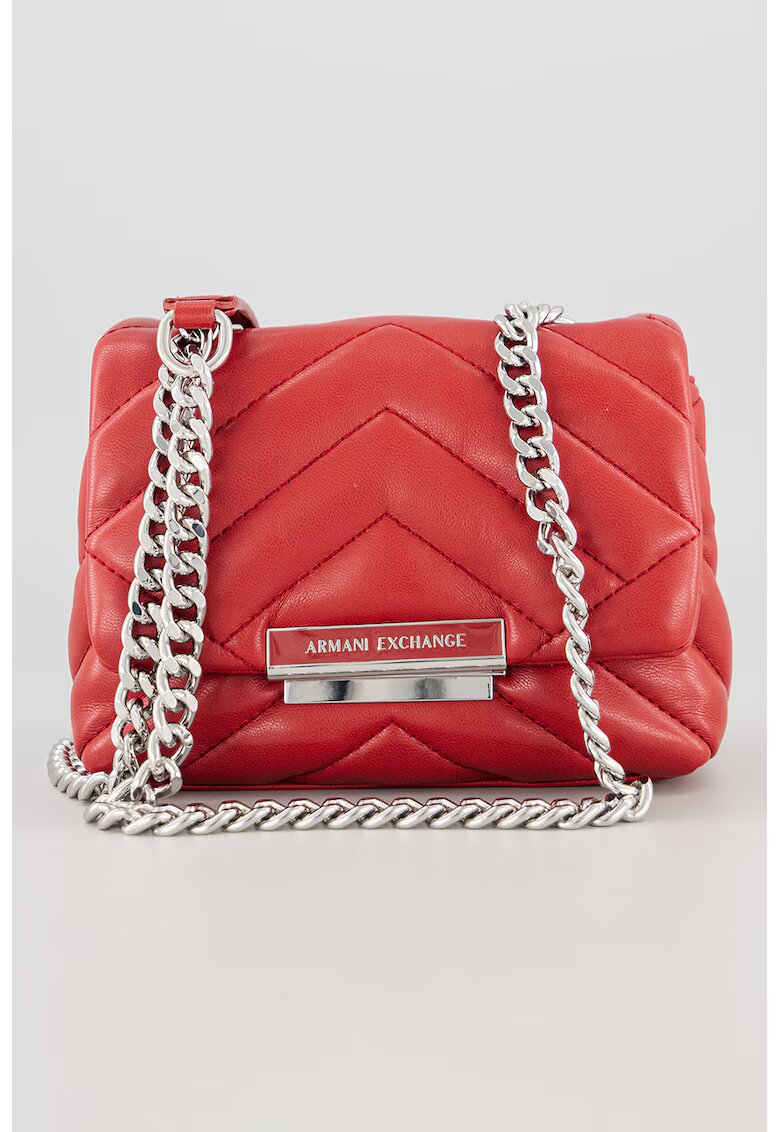 ARMANI EXCHANGE Чанта през рамо от еко кожа - Червен