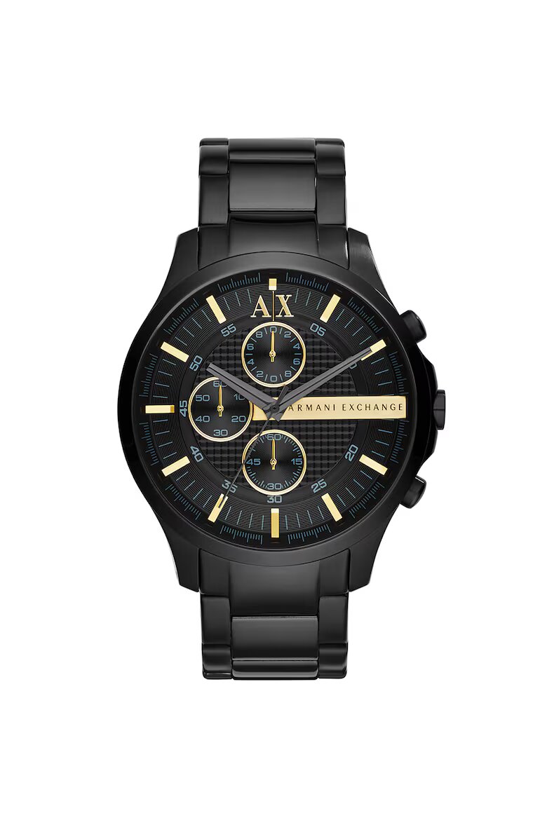 ARMANI EXCHANGE Часовник Hampton от неръждаема стомана с хронограф Черен