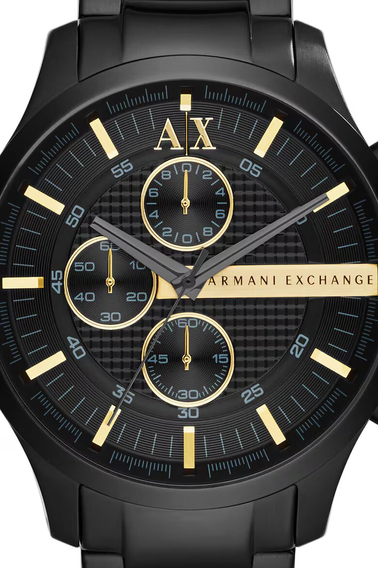 ARMANI EXCHANGE Часовник Hampton от неръждаема стомана с хронограф Черен