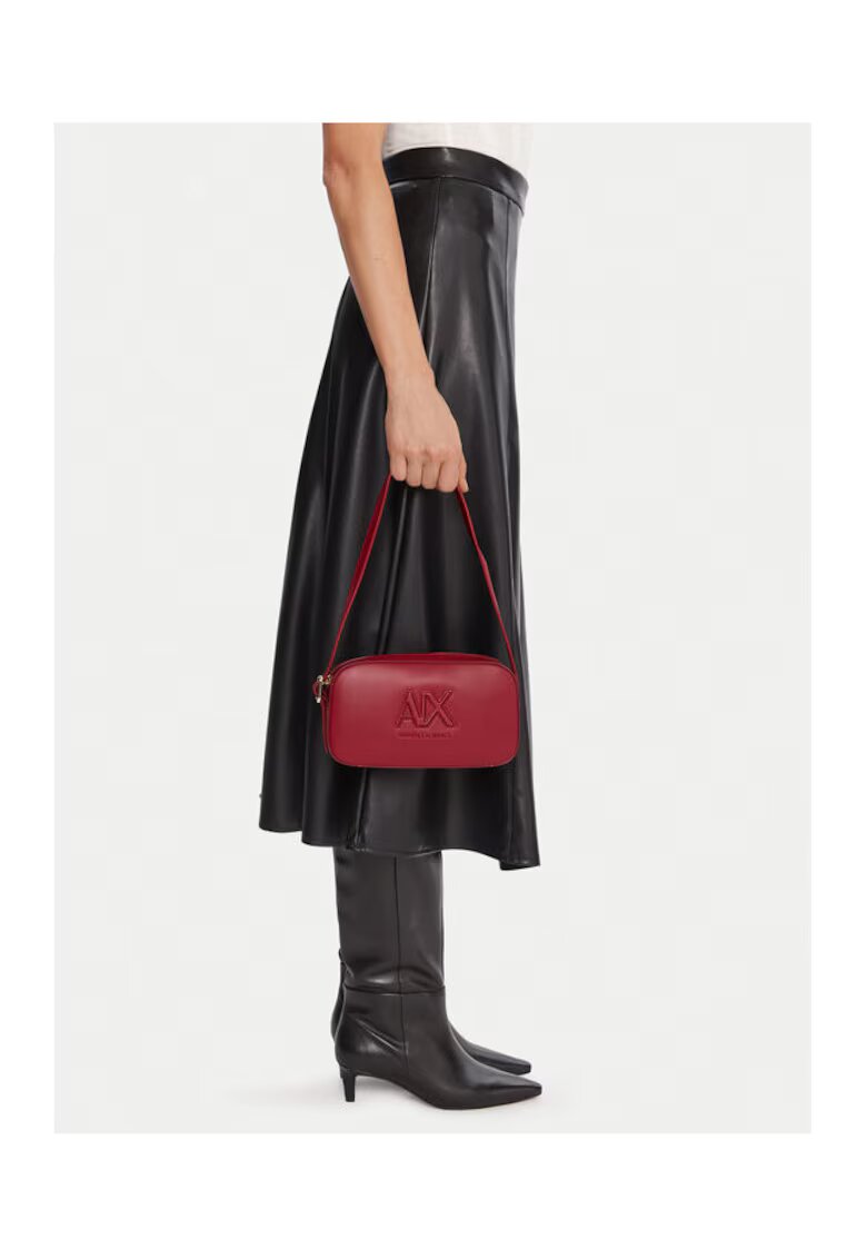 ARMANI EXCHANGE Дамска чанта Red Dahlia - екологична - 30x25см