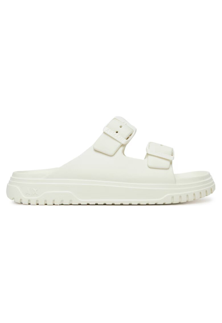 ARMANI EXCHANGE Дамски чехли - Off White - екологична кожа