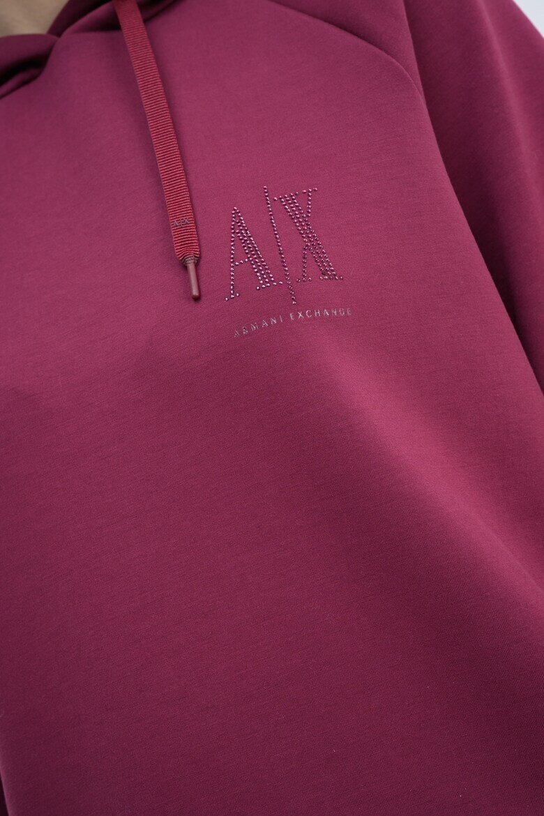 ARMANI EXCHANGE Худи с ръкави реглан Бордо