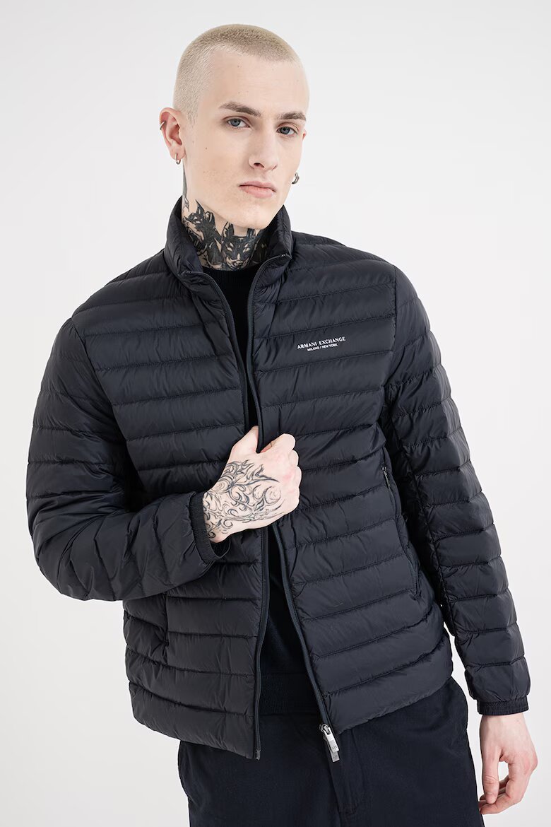 ARMANI EXCHANGE Капитонирано яке с цип Ултрамарин синьо