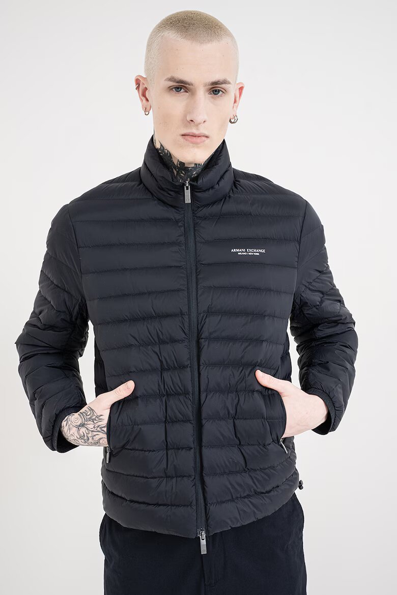 ARMANI EXCHANGE Капитонирано яке с цип Ултрамарин синьо