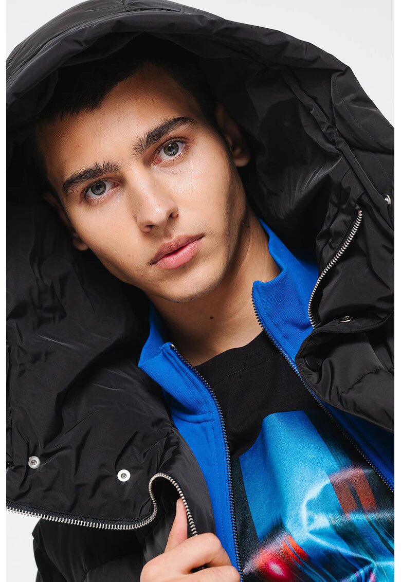 ARMANI EXCHANGE Капитонирано зимно яке с качулка