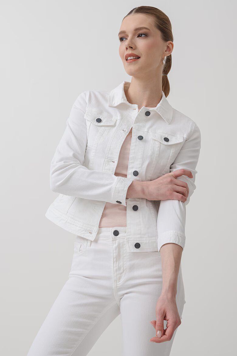 ARMANI EXCHANGE Късо яке от деним Бял