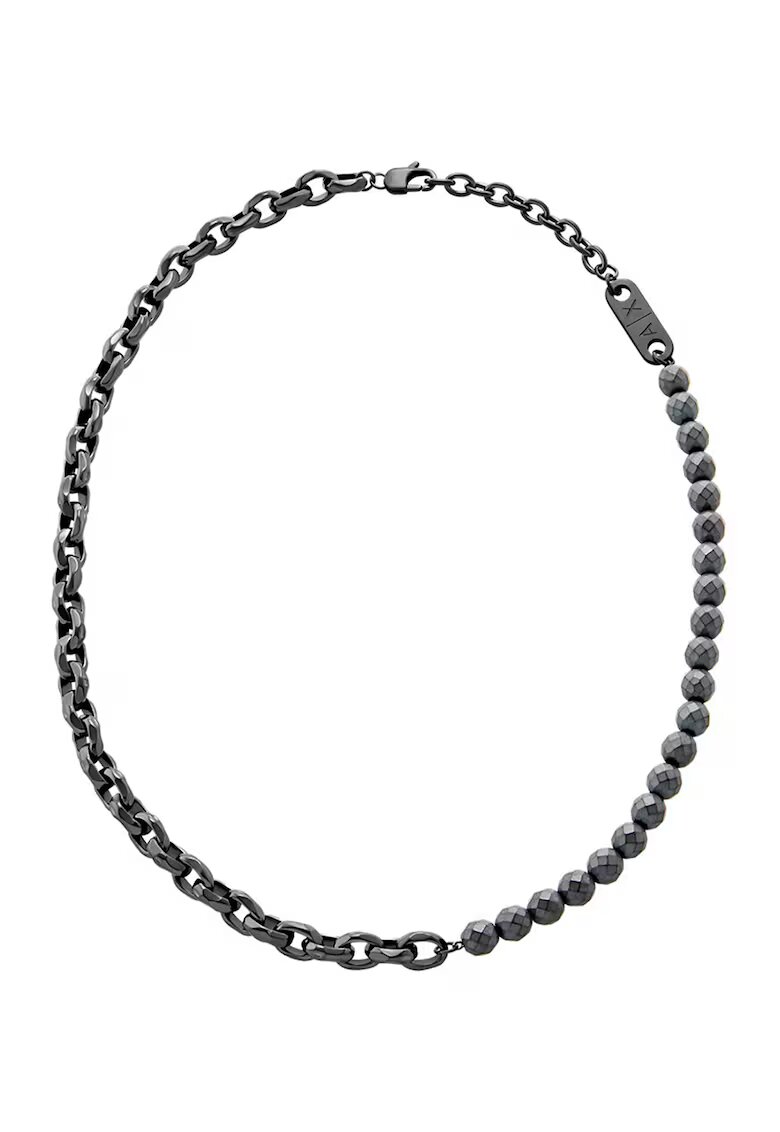 ARMANI EXCHANGE Колие от неръждаема стомана с хематит