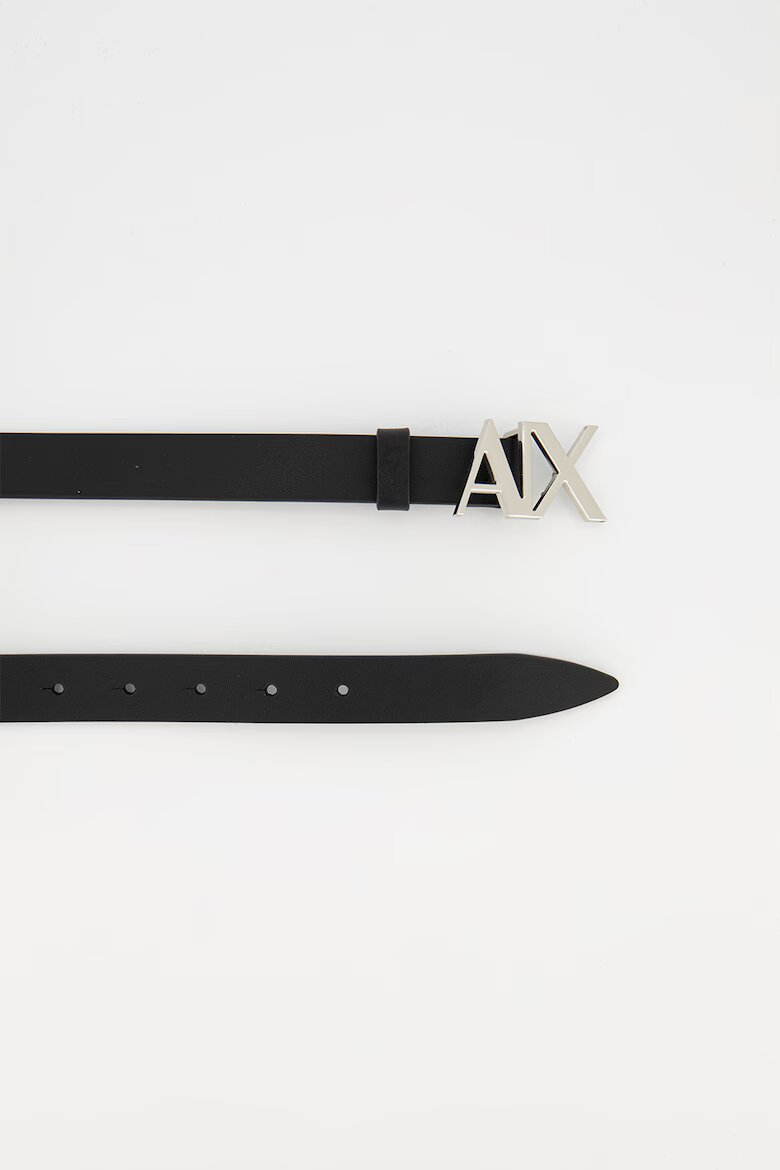 ARMANI EXCHANGE Кожен колан с метален монограм