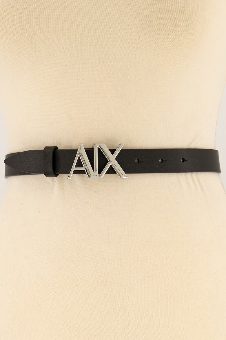 ARMANI EXCHANGE Кожен колан с метален монограм