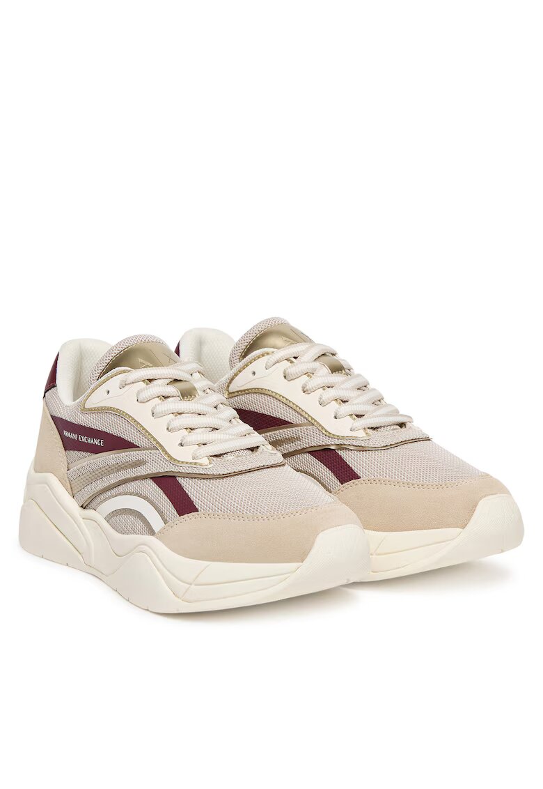 ARMANI EXCHANGE Маратонки XW001618 AF17444 MZ2 - естествена кожа - бежови