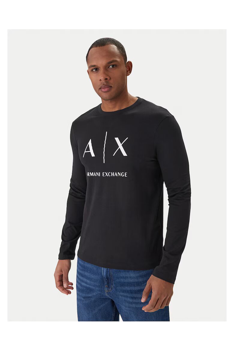 ARMANI EXCHANGE Мъжка блуза памук Тъмносин