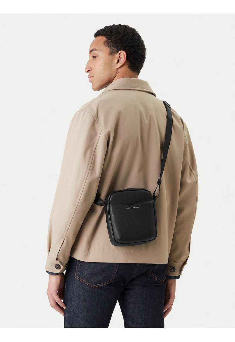 ARMANI EXCHANGE Мъжка чанта - екологична кожа - черна - One Size INTL