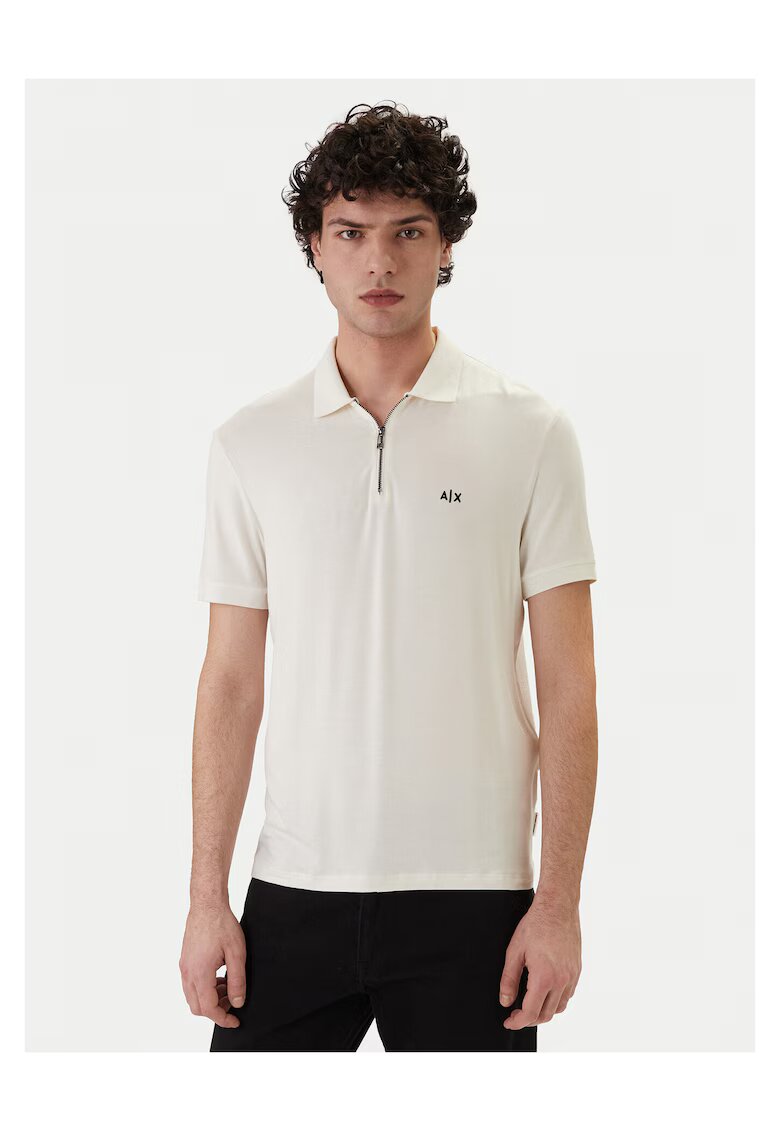 ARMANI EXCHANGE Мъжка тениска - бяла - вискоза