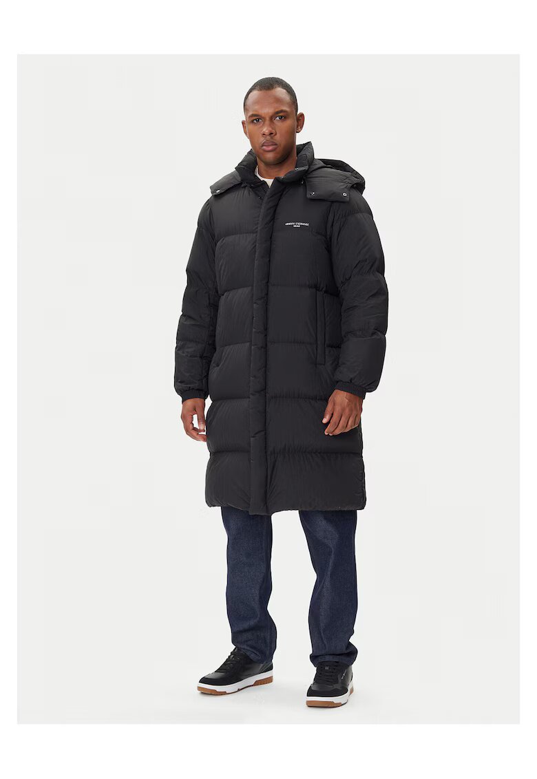 ARMANI EXCHANGE Мъжко яке - пух - черно - полиамид