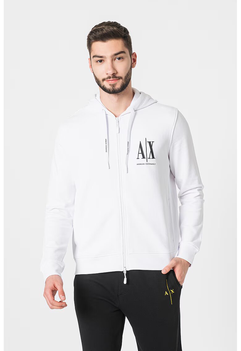 ARMANI EXCHANGE Памучно худи с бродирано лого