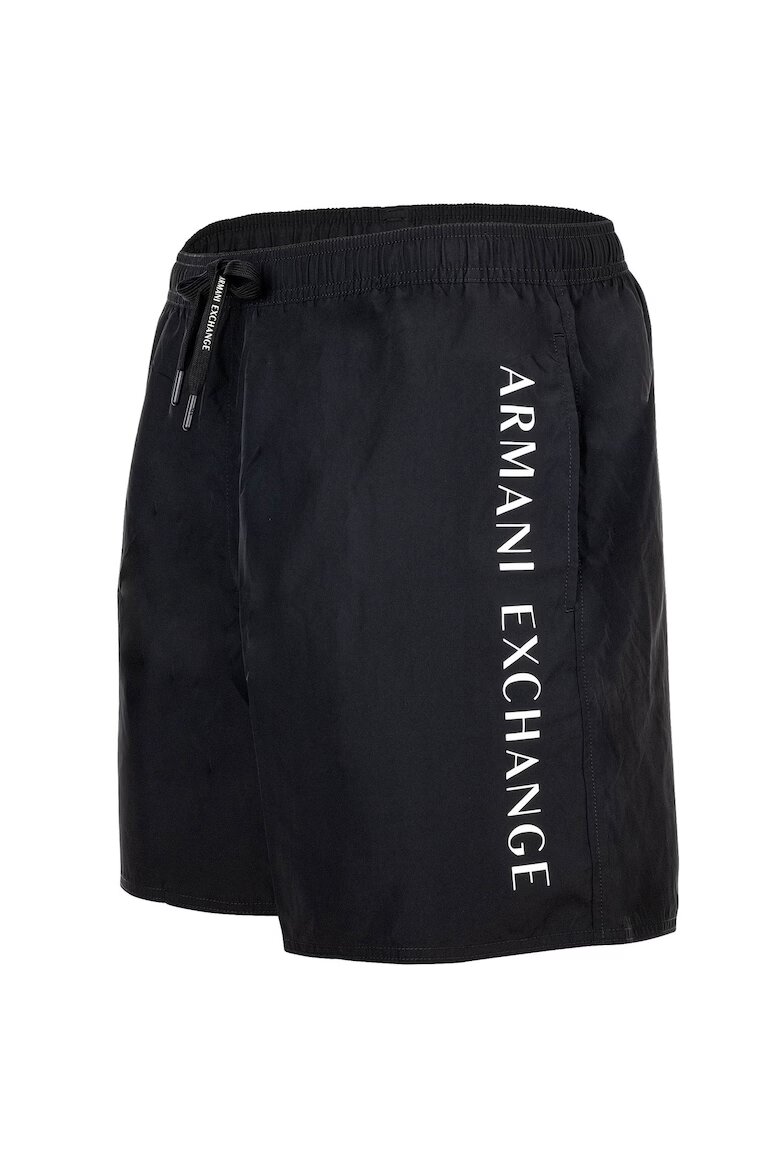 ARMANI EXCHANGE Плувни шорти с лого Черен