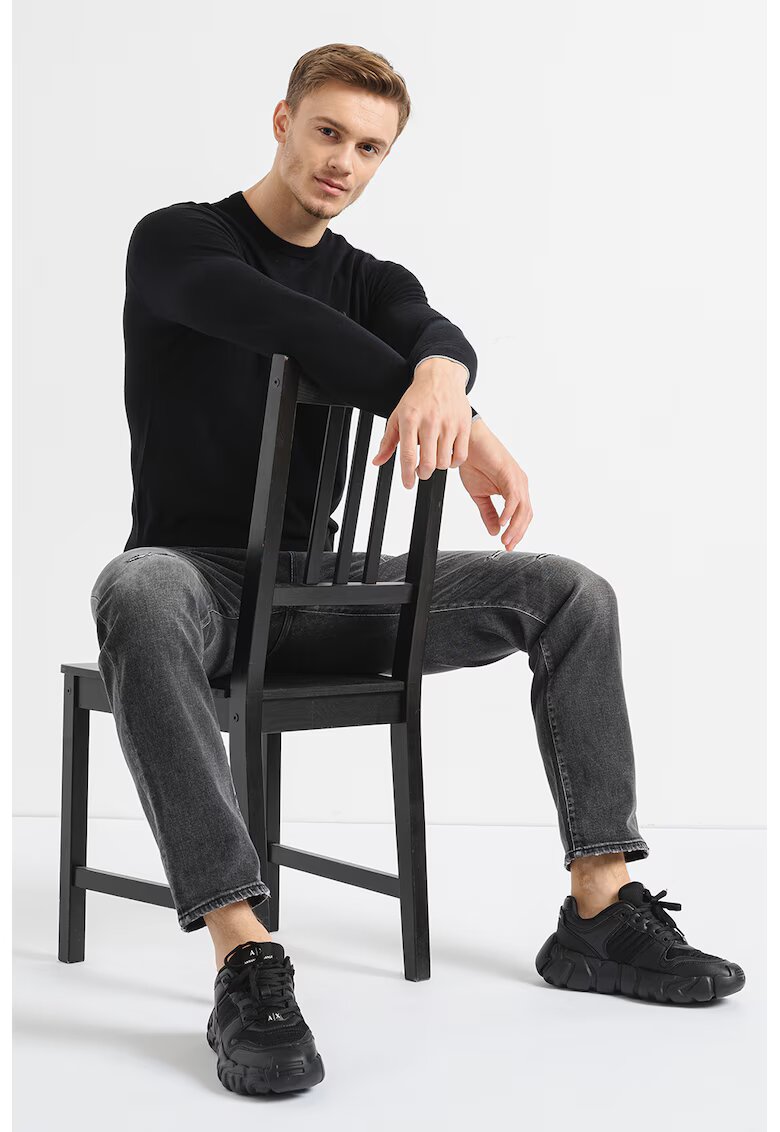 ARMANI EXCHANGE Пуловер от памук и кашмир с лого