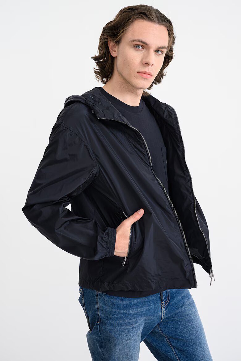 ARMANI EXCHANGE Раирано яке с качулка Ултрамарин синьо