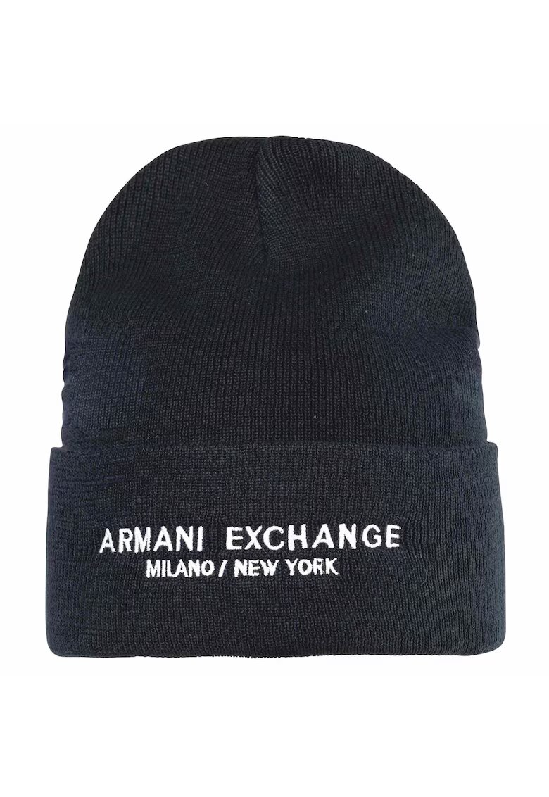ARMANI EXCHANGE Рипсена шапка с лого