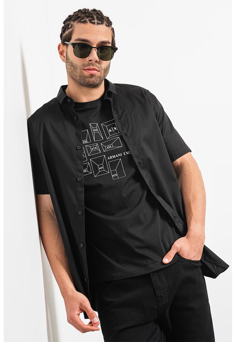 ARMANI EXCHANGE Риза с къси ръкави