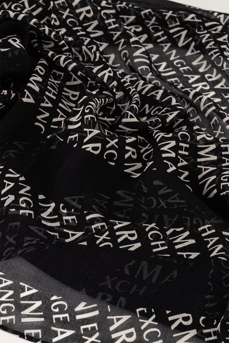 ARMANI EXCHANGE Шал от модал с десен с лого