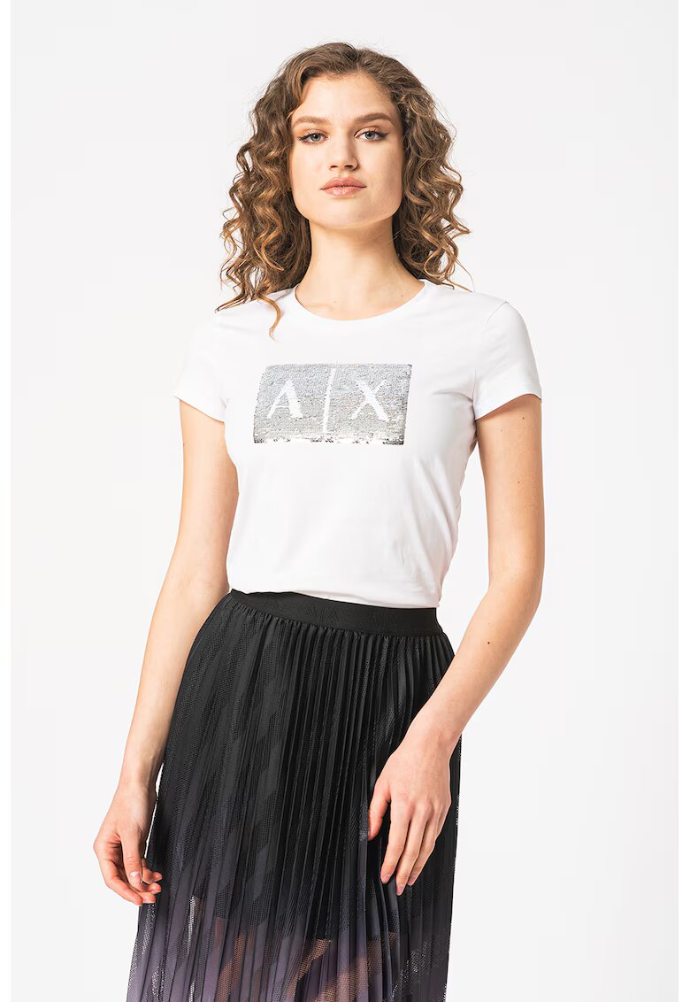 ARMANI EXCHANGE Слим тениска