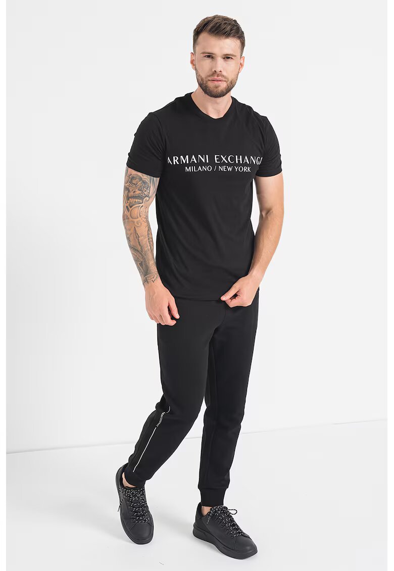 ARMANI EXCHANGE Тениска по тялото с лого