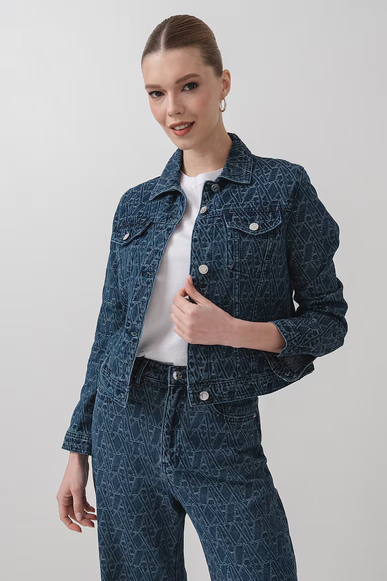 ARMANI EXCHANGE Яке от деним с джобове Тъмносин