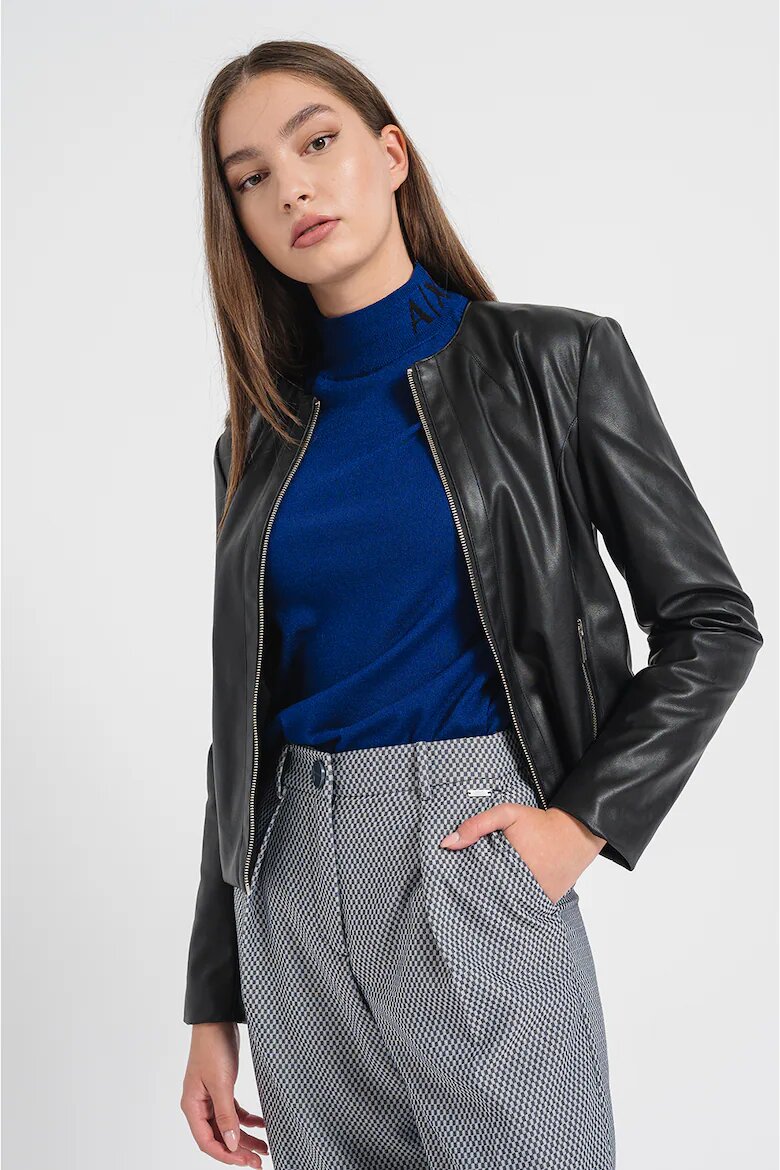 ARMANI EXCHANGE Яке от еко кожа - Черен