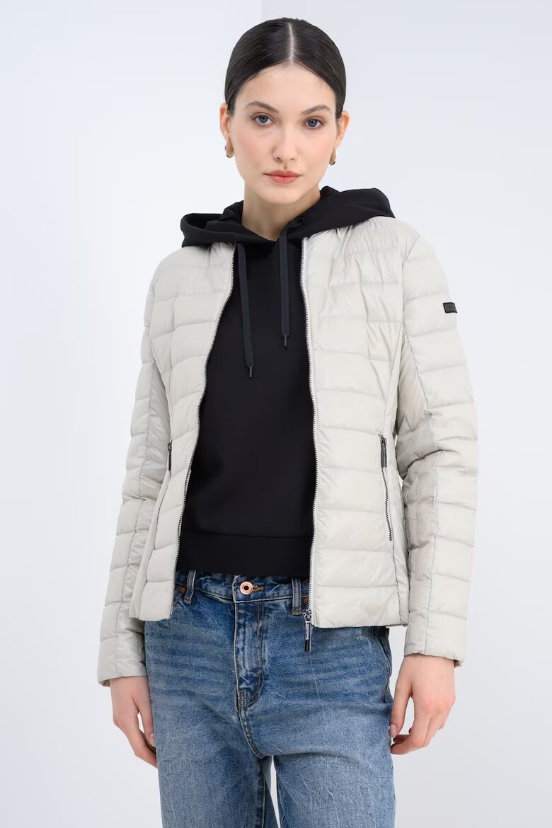 ARMANI EXCHANGE Яке с джобове с цип Светло кафяво