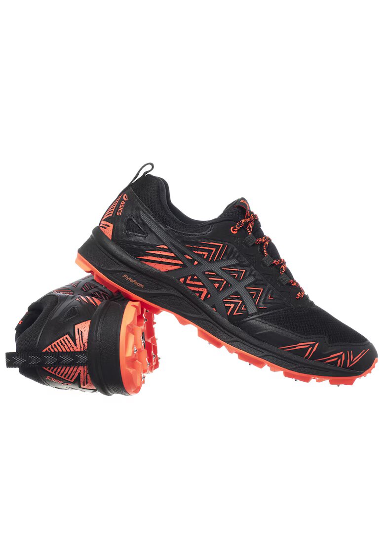 Asics Мъжки спортни обувки - GEL-FujiSetsu 3 G-TX - черен/оранжев - синтетичен - текстилен материал - водоустойчиви