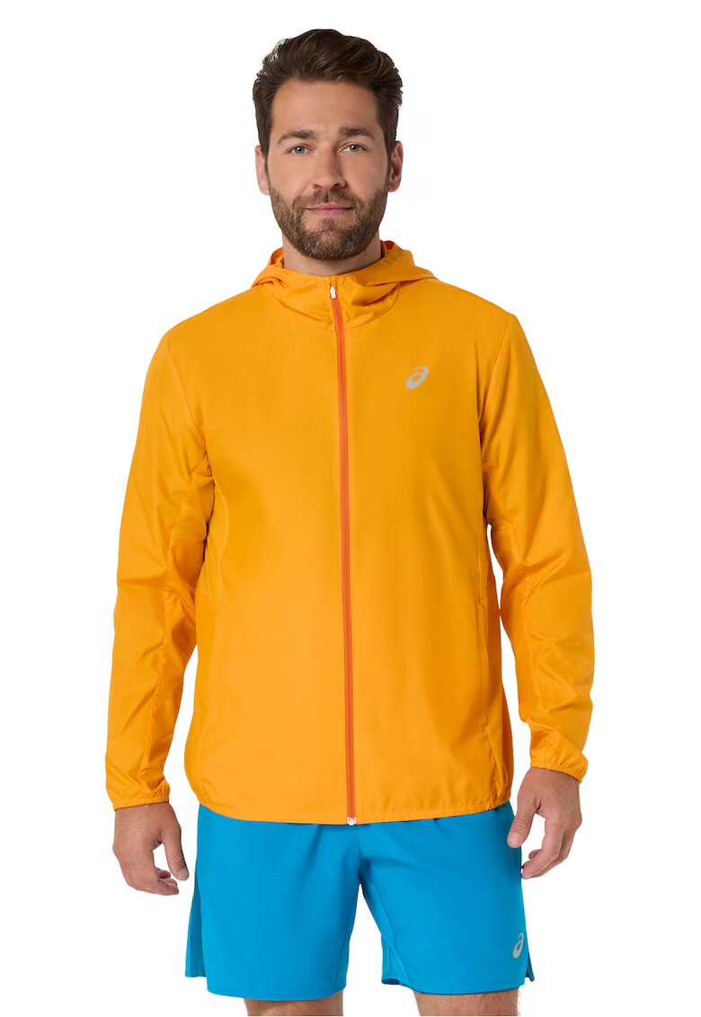 Asics Непромокаемо яке за бягане със странични джобове - Бледооранжев
