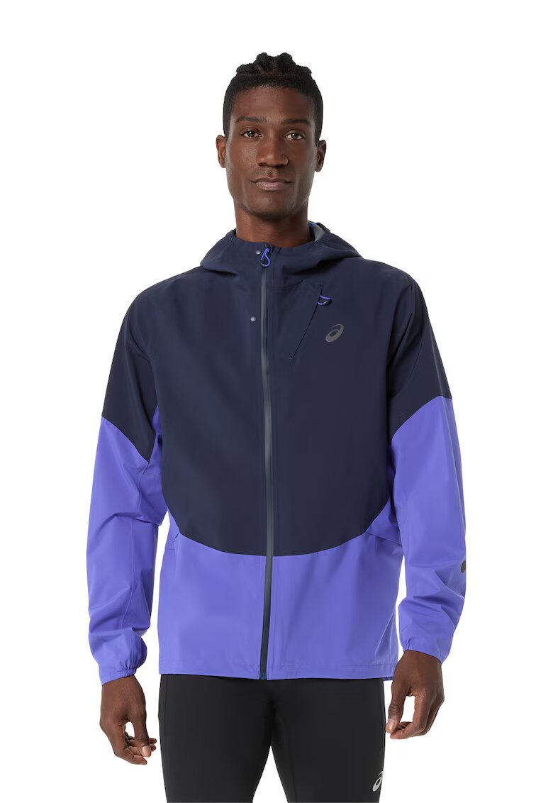 Asics Яке за бягане Metarun Legend с качулка - Ултрамарин синьо/Индигово синьо
