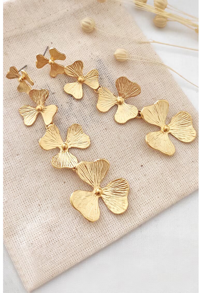 Atelier Miu Флорални висящи обеци