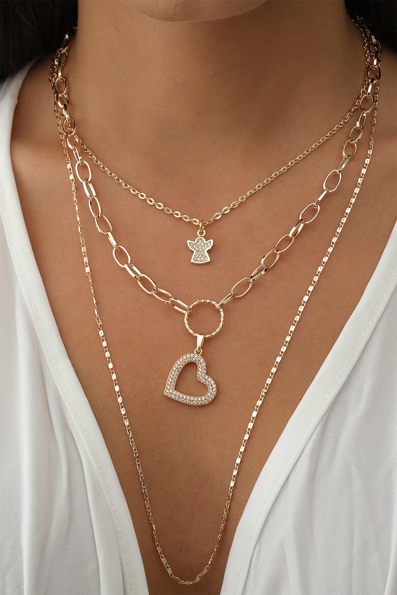 Atelier Miu Колие с висулки с циркони
