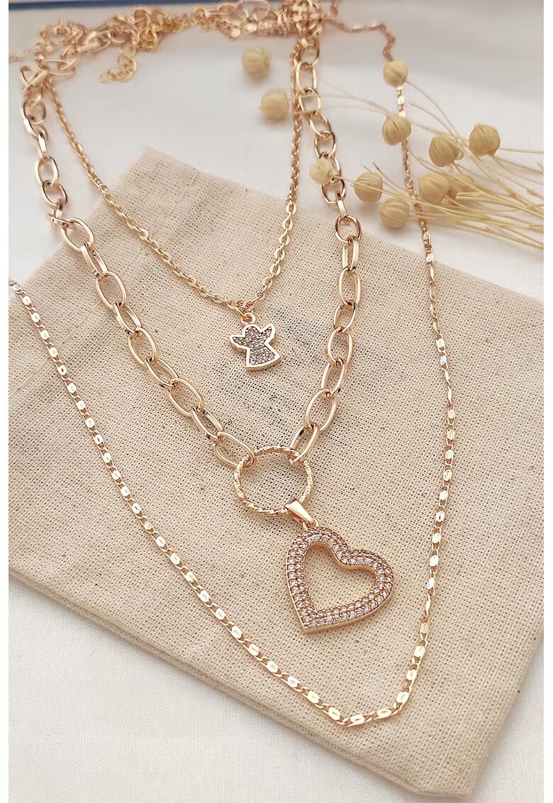 Atelier Miu Колие с висулки с циркони