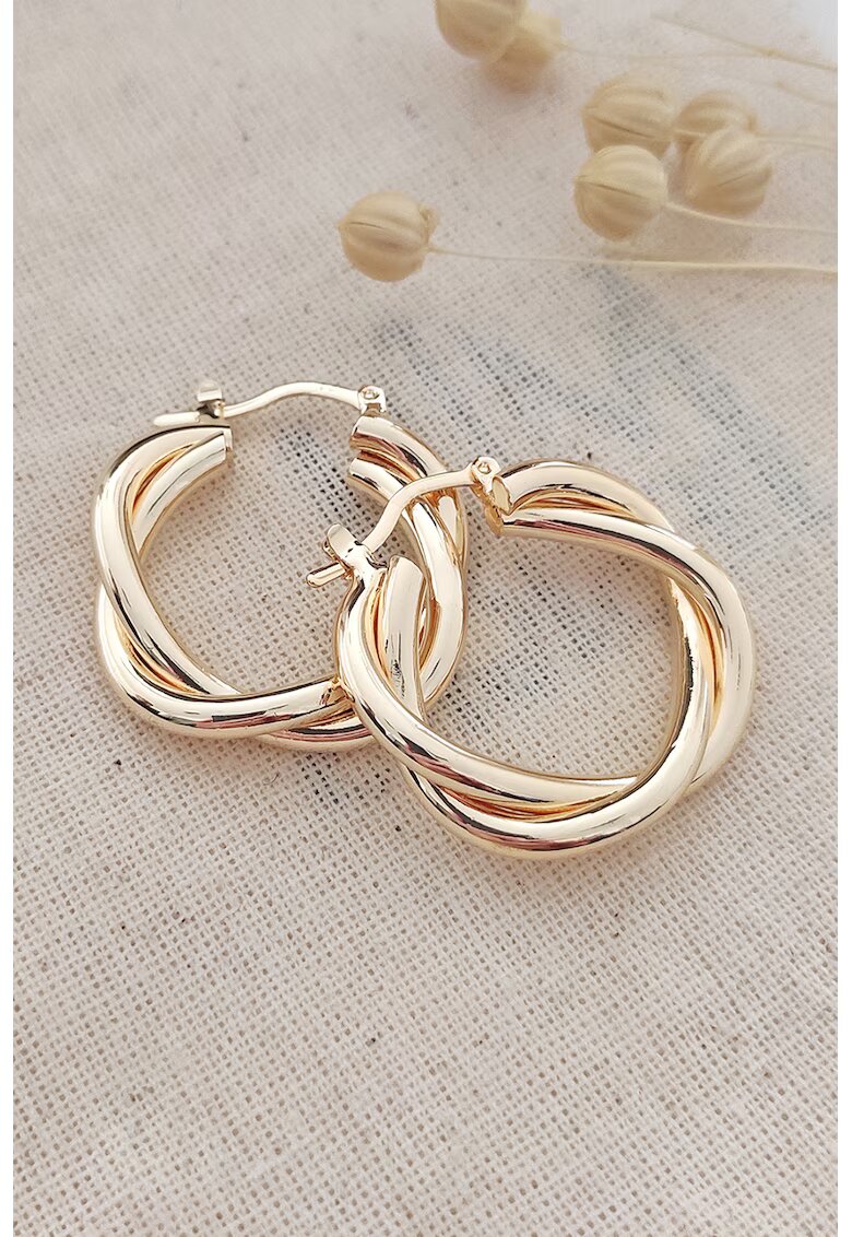 Atelier Miu Обеци тип халки с усукан дизайн