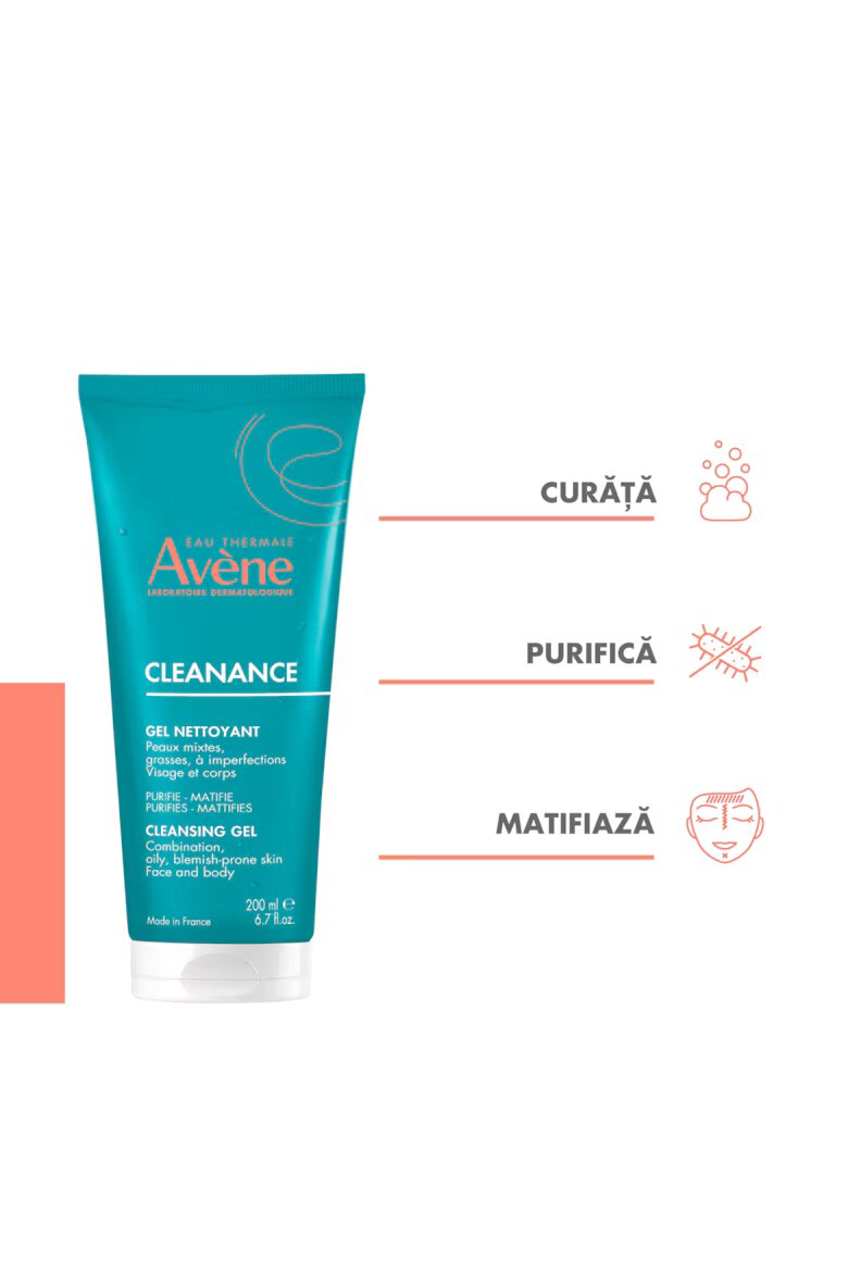 Avene Cleanance почистващ гел за мазна кожа 200 мл