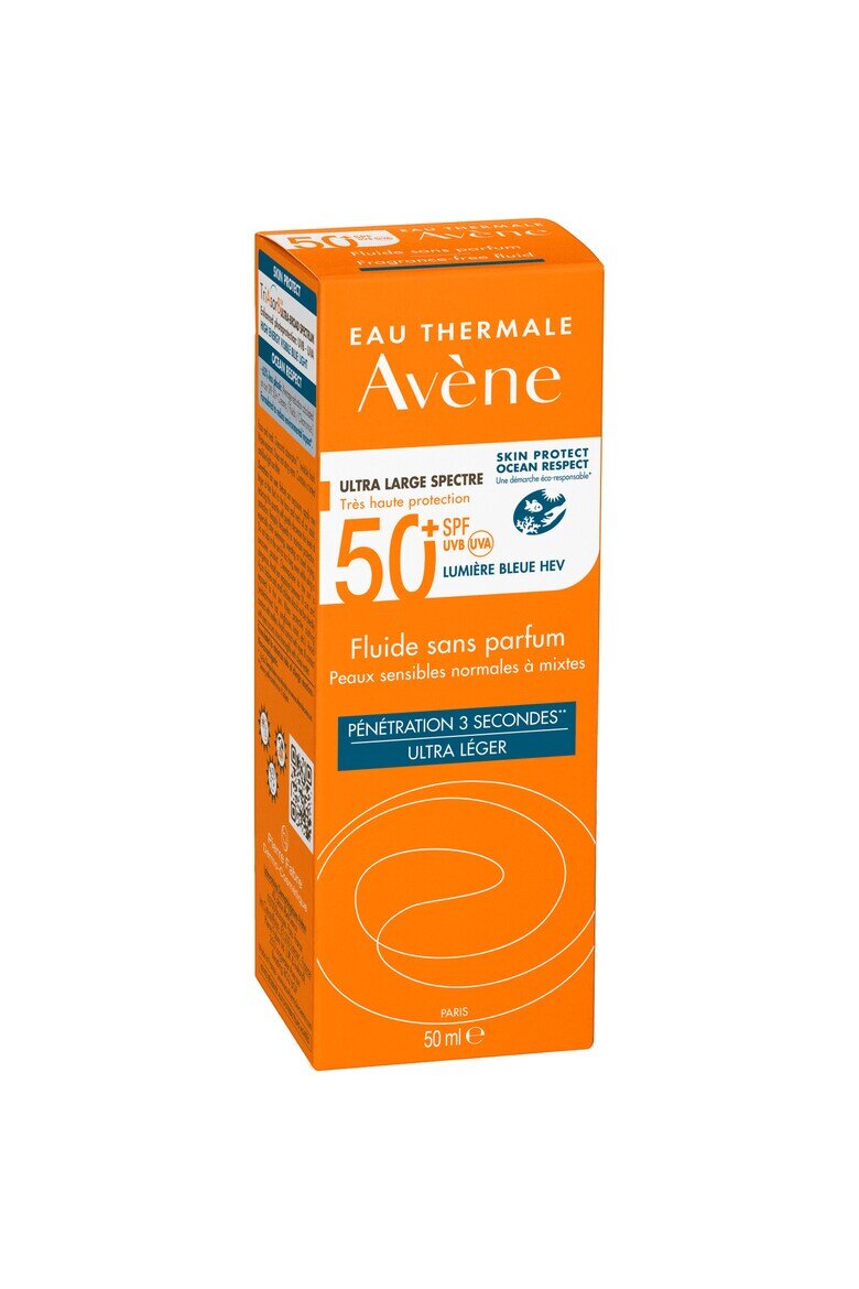 Avene Слънцезащитен флуид SPF 50+ TRIASORB За нормална и смесена кож Без парфюм 50 мл