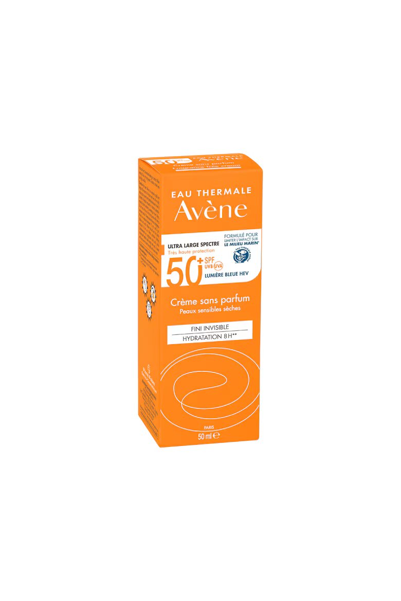 Avene Слънцезащитен крем за лице SPF 50+ TRIASORB За чувствителна кожа Без парфюм 50 мл