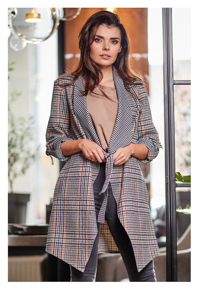 awama Сако - - L-XL - Кариран Принт - Ежедневен Стил - Ежедневен Комфорт - Лесно Носене - Елегантен Вид - Максимална Гъвкавост - Модерен ...