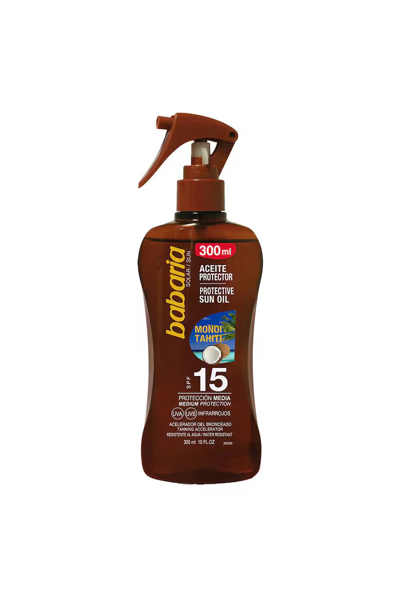 BABARIA защитно плажно масло спрей Solar Aceite Monoi Tahiti Spf 15 300 ml