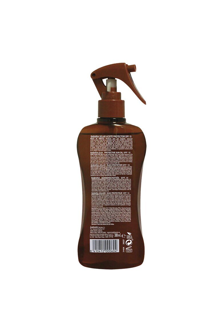 BABARIA защитно плажно масло спрей Solar Aceite Monoi Tahiti Spf 15 300 ml