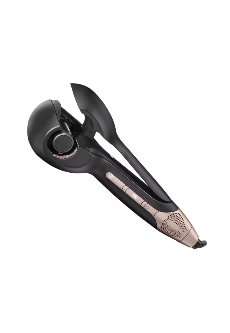 BaByliss Автоматична маша за коса Air Wave Secret - 3 стъпки - Smart Cool Air - Черен/Розов