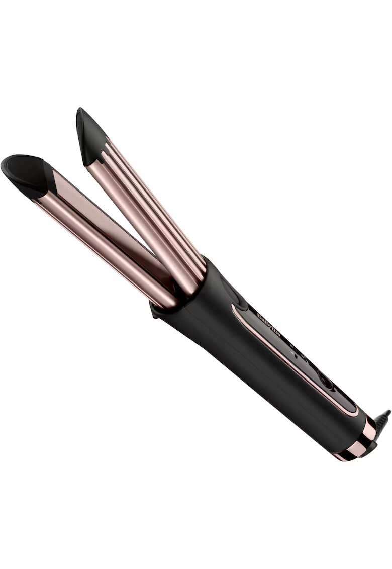 BaByliss Маша за коса Curl Syler Luxe - Функция за студен въздух - Керамично покритие - 36 мм - 3 температурни настройки - 200°C - Розов/Черен