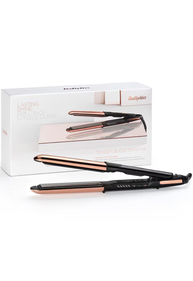 BaByliss Преса и маша за коса ST480E 2 in 1 Pure Metal - Златист/Черен