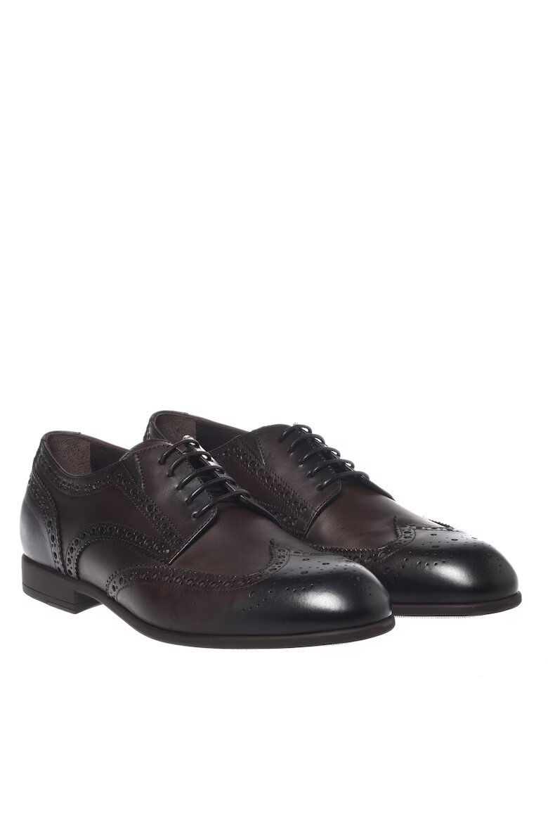 Baldinini Кожени обувки Brogue Тъмнокафяв