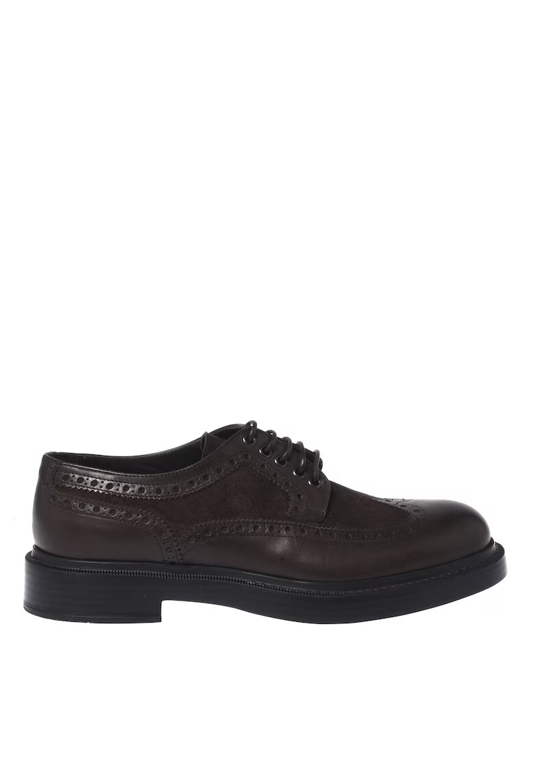 Baldinini Обувки Brogue от кожа и велур