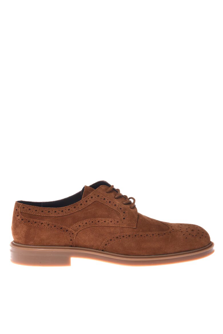 Baldinini Велурени обувки Brogue Карамел