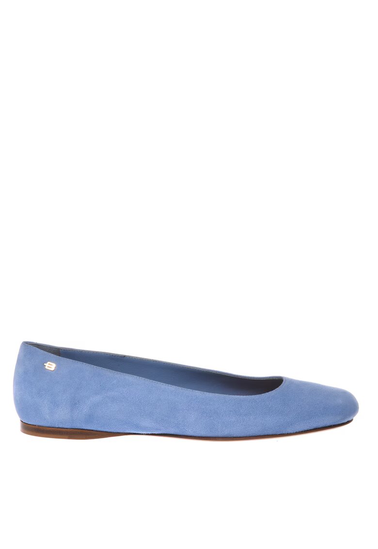 Baldinini Велурени пантофки с квадратен връх